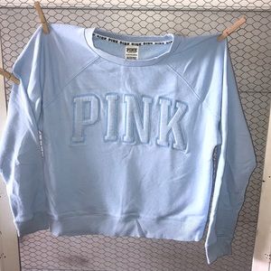 PINK cropped crewneck